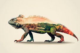 Natuur bij Iguana van Poster Art Shop