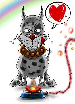 Hund grillt von Ümit Elveren