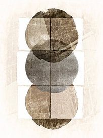 Minimalisme scandinave Beige terre Crème sur Mad Dog Art