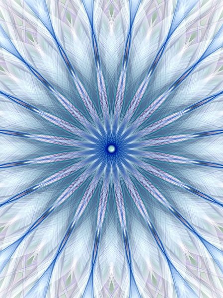 Mandala digital art 'Positivity' by Ivonne Fuhren- van de Kerkhof