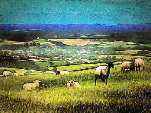 Uitzicht op South Downs