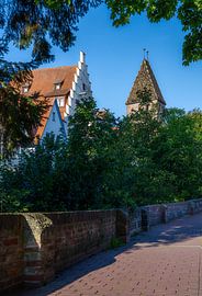 La tour du boucher (Metzgerturm) à Ulm, sur les remparts historiques de la ville