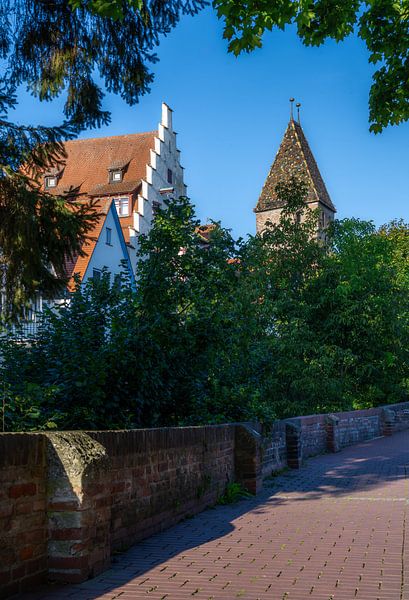 The Metzgerturm in Ulm on the historic city wall by ManfredFotos