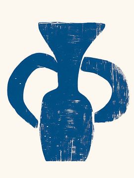 Vase Blue by The Printable Studio