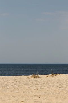 Strand, zon, zee en blauwe lucht van Jani Moerlands