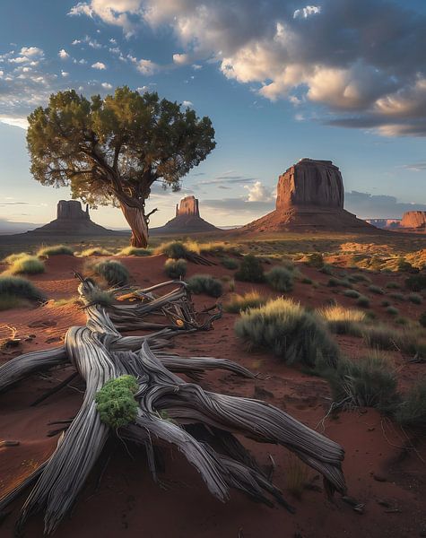 Goldene Stunde, Monument Valley von fernlichtsicht