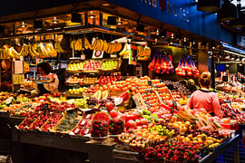 A Colourful Fruit Market in the Heart of Barcelona