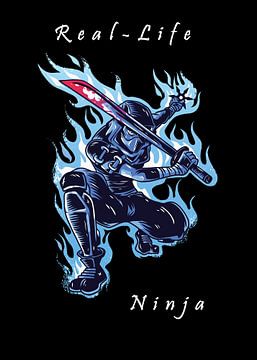 Real Life Ninja | Geschenk & Deko für Kampfsportler von Millennial Prints