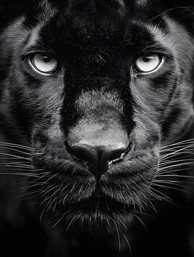 Zwarte panter - Intense look in monochrome elegantie