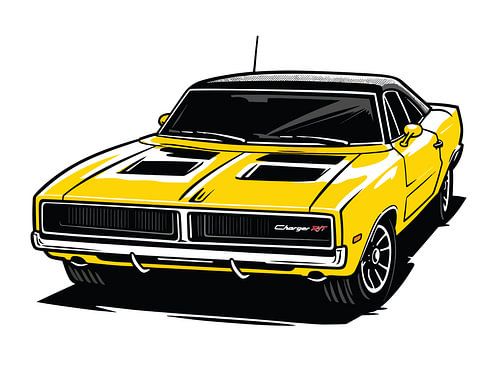 Levendige goudkleurige automatische pop-omtrek