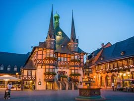 Wernigerode - Market square with town hall by t.ART