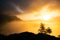 Serene Zonsopkomst met Voorgrond – Chamonix