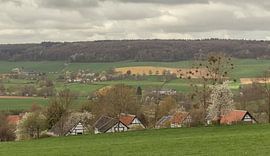 Vakwerkhuisjes en Bloesem in Zuid-Limburg by John Kreukniet