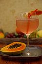 Gin-Cocktail mit Papaya und Limette von Babetts Bildergalerie Miniaturansicht