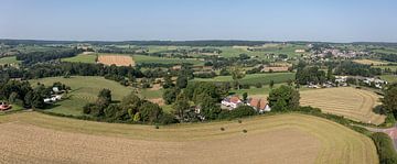 Luchtfoto van het Geuldal bij Camerig in Zuid-Limburg