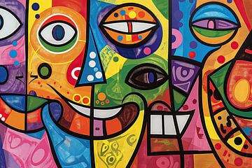 Abstract Picasso kunst van Kunst Kriebels
