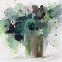 Boeket in soft groen