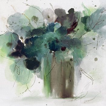 Blumenstrauß in zartem Grün