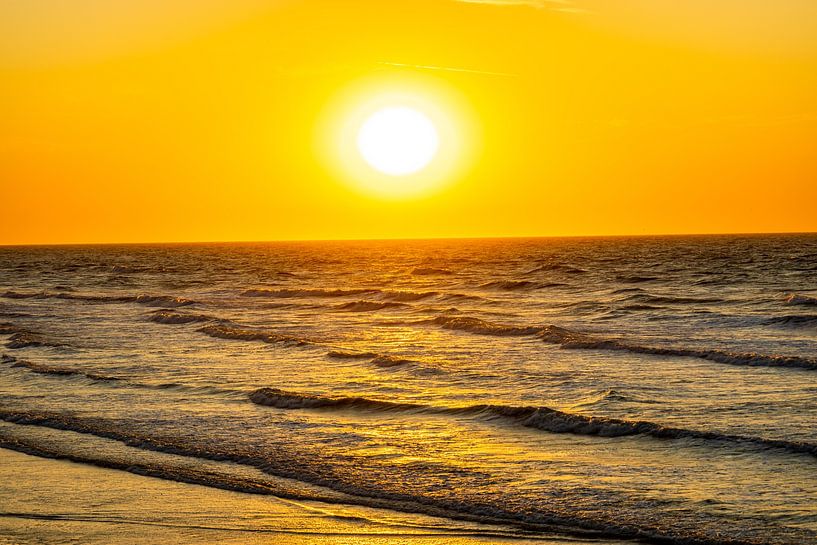 Evening walk on the beach in beautiful Normandy near Saint-Aubin-Sur-Mer - France by Oliver Hlavaty