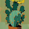 Flowering Cactus by treechild .