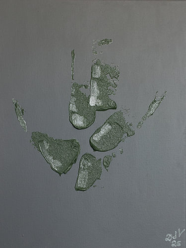 Radix in Motu - Peinture abstraite à l'acrylique