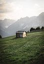 Einsame Hütte in den Dolomiten von Albert Roams Miniaturansicht