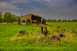 Alte Scheune im Polder von NatureFrameByExter