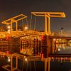 Grabsteinbrücke Haarlem von Frans Blok