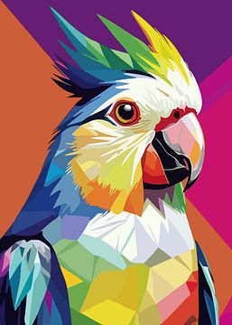 Cockatiel Papegaai Vogel Pop Art van MIROKKU