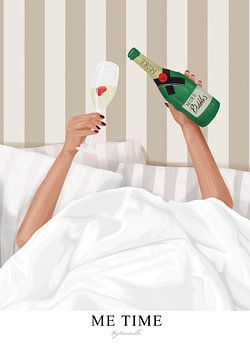Champagne In Bed