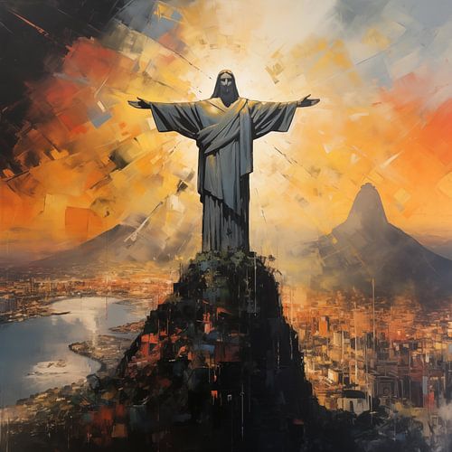 Jesus/Christus der Erlöser Rio de Janeiro von TheXclusive Art