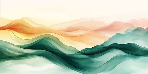 Mountain Panorama in Morning Light