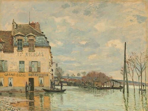 Alfred Sisley, Overstroming bij Port-Marly, 1872