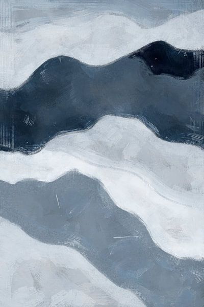 Rhythmus der Stille | Blau von Kanzo
