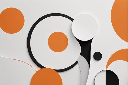 Minimalistisch geometrisch design met contrast