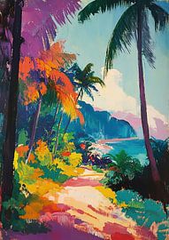 Hawaii in the style of Henri Matisse by Niklas Maximilian