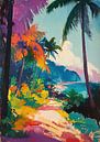 Hawaii in the style of Henri Matisse by Niklas Maximilian thumbnail