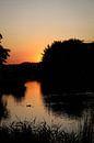 Sonnenuntergang an einem Fluss von Ken Huysmans Miniaturansicht