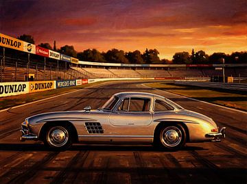 Mercedes-Benz 300 SL Flügeltürer Rennwagen-Lackierung