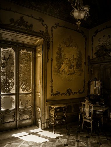 Image vintage d'une chambre des années 1930