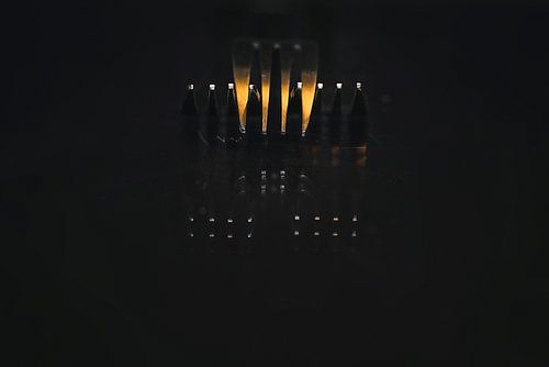 Composition des fourches - macro