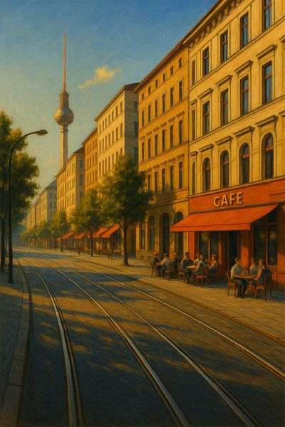 Berliner Nachmittag auf der Prenzlauer Allee von Travel Shop
