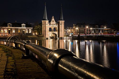 Der Wasserturm von Sneek am Abend beim Strudel