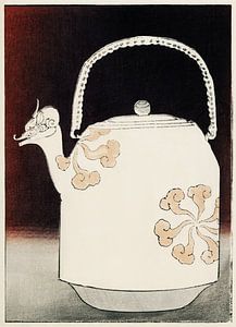 East Asian inspired kettle illustration