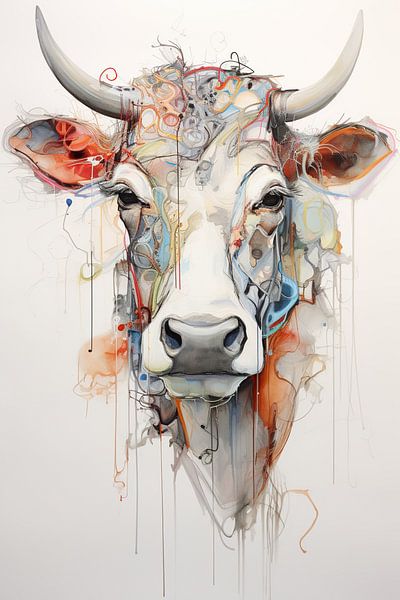 Kühe Malerei von Wunderbare Kunst