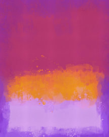 colour field painting in purple, pink, orange and lilac