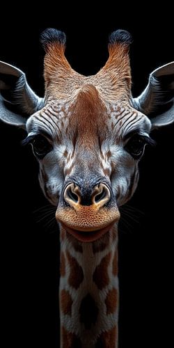 Portret van een giraffe