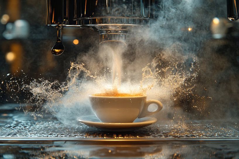 eine heiße Tasse Kaffee oder Cappuccino von Egon Zitter