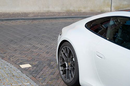 Porsche 911 sportwagen achterkant detail