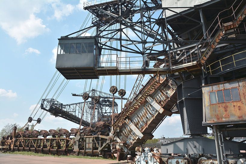 Former coal excavator in the former Golpa-Nord open-cast mine near Gräfenhainichen by Heiko Kueverling